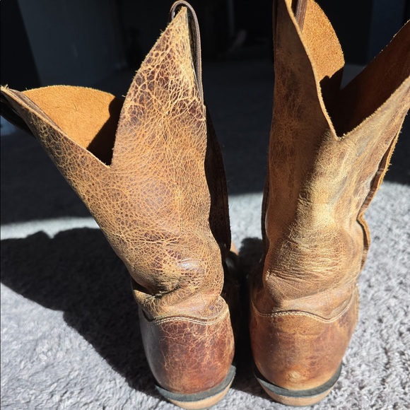 JUSTIN MEN'S DISTRESSED COWBOY BOOTS - SQUARE TOE - Picture 5 of 5